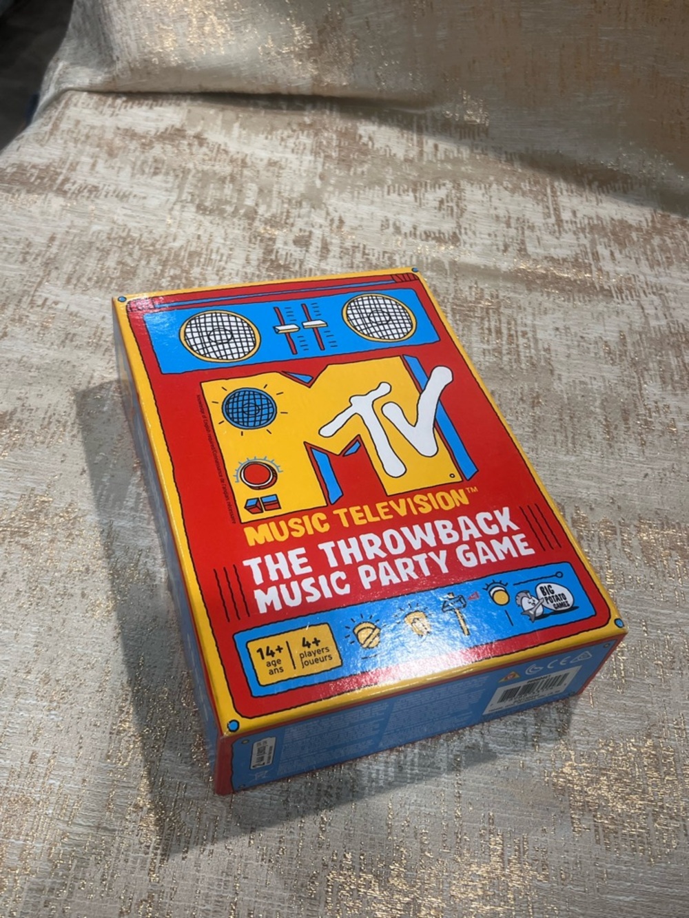 MTV Box Art Poster — Yellow, Blue & Red Graphic